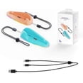 thumbnail image 1 of 2Pcs RGB Grip Mouse for Switch 2 Joycon Gaming Controller, Prociv Ergonomic Controller Mouse with Wrist Rope Compatible with Switch 2 Accessories(Blue+Orange), 1 of 7