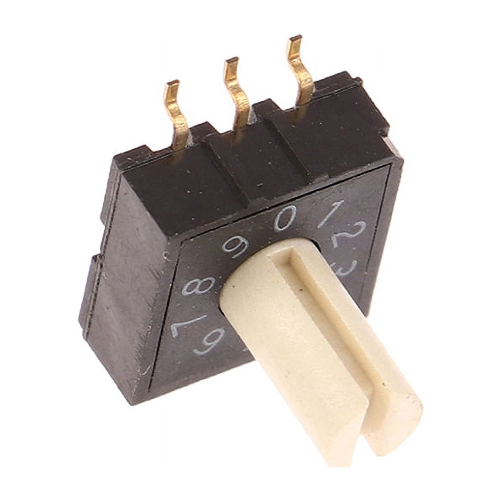 2Pcs RM3HAF-10 Rotary Dial Coding Switch 10 0-9 Coding Switch Patch 3:3 ...