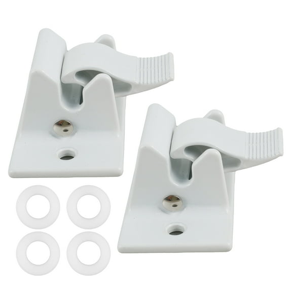 2Pcs RV Awning Bottom Mounting Bracket Steel Awning Arm Mounting Bracket Replacement Waterproof White Awning Bottom Mounting Bracket for RV Camper Awning 3104653.005