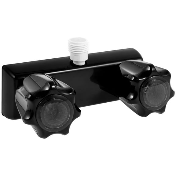 2Pcs RV Shower Faucet Sturdy Camper Shower Faucet with 2 Acrylic Knobs Efficient RV Shower Valve Versatile RV Shower Faucet Replacement for Bathroom Trailer Camper Outdoor Shower