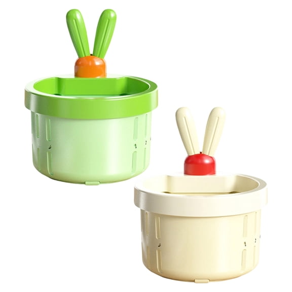 2Pcs Rabbit Ear Sink Drain Strainer, Food Residue Collector with One-Press Lifting Stopper, Press-to-Dump Kitchen Filter Basket, Multifunctional Waste Catcher, Lift Stopper Food Waste Catcher