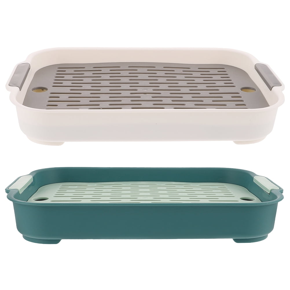 2Pcs Rabbit Litter Box Plastic Rabbit Toilet Indoor Bunny Litter Box