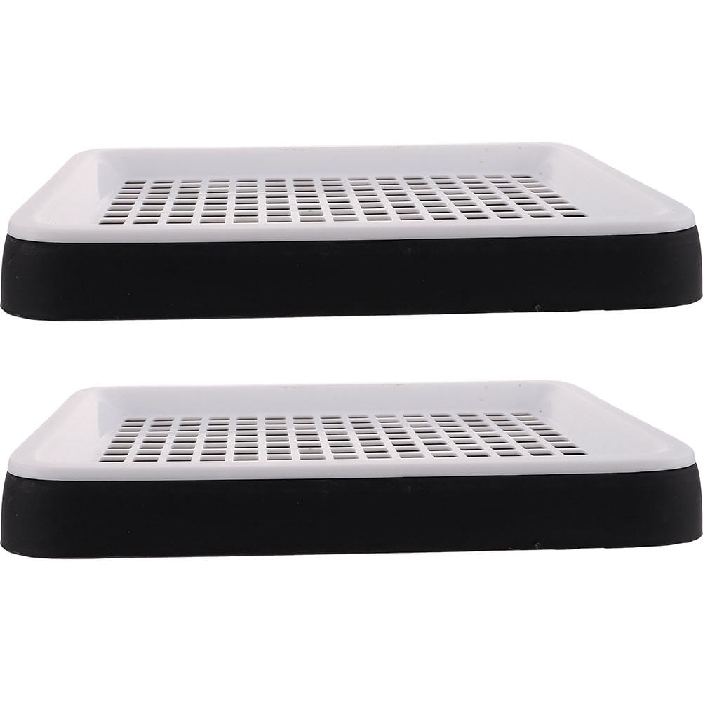 2Pcs Rabbit Litter Box Small Pet Toilet Pet Pan for Small Animal Square