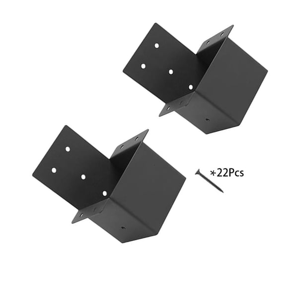 2Pcs Rafter Post Brackets Pergola 4x4inch Post Top Rafter Bracket Patios Pergola Post Connectors for Porch Gardenin