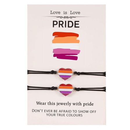 2Pcs Rainbow Strand Bracelets Set Lovely Stretchable Bracelet for Women Girls