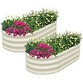 thumbnail image 1 of 2Pcs Raised Garden Bed,Galvanized Raised Planter Boxes Outdoor with Easy Assembly, Large Garden Bed for Vegetables, Fruits, Flower,Raised Garden Bed, 1 of 8