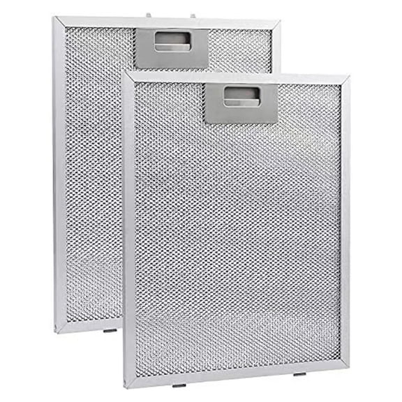 2Pcs Range Hood Grease Filter -10.4x12.8x0.36 inches Thickened Aluminum Frame with 5 Layers of Aluminum Mesh