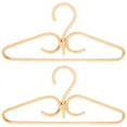 thumbnail image 1 of 2Pcs Rattan Clothes Hanger Natural Rattan Hand-Woven 3 Hanger Clothing Decor 40x20cm, 1 of 8