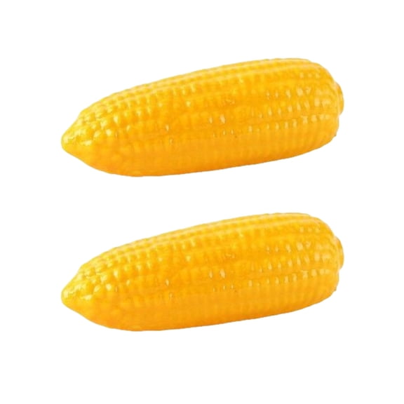 2Pcs Realistic Artificial Corn Cobs Simulation Cobs Vegetable Decoration for Display Home Party Decoration Photography