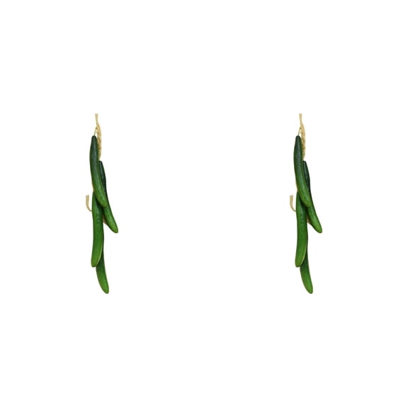 2Pcs Realistic Artificial Fake Vegetables Lifelike Decorative Foam Food Set Faux Veggies For Home, Kitchen, Decor Set Photo Propsļ¼Cucumber Skewersļ¼For Farmhouse Kitchen & Party Decor