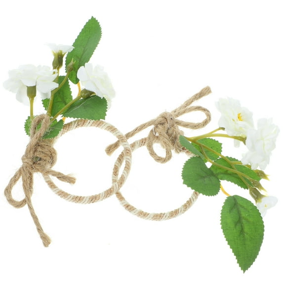 2 Pieces Realistic Napkin for Dining Table, Decorative Serviette Buckles, Elegant Table Setting Accessories