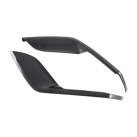 2Pcs Rear Fog Light Lamp Cover Bezels Eyebrow for Byd Dolphin Carbon Fiber Pattern