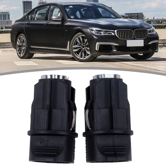 2Pcs Rear Lamp Socket for BMW 3 5 7 Series X6 Z4 E65 E66 F30 F31 63117407330 Black Plastic Direct Fit-Plug-and-Play Replacement