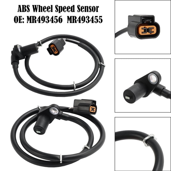 2Pcs Rear Left&Right ABS Wheel Speed Sensor For Mitsubishi Lancer Evo 2.0 16V U1