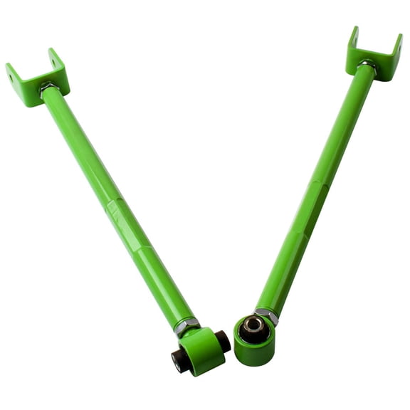 2Pcs Rear Lower Adjustable Camber Control Arms Kit for BMW E36 E46 X3 Z4 M3, Steel Suspension Rod Bar with Rubber Bushing, -1.0 to +3.0 Degree Adjustment, SKU 40613361