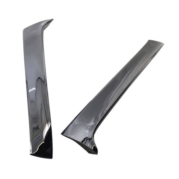 2Pcs Rear Window Spoiler Wing Variant Wagen Gloss Black