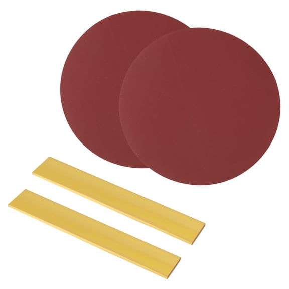 2Pcs Rectangle Brass Bar Brass Sheet 0.1x1x6 Inch with 2Pcs Sanding Discs Raw Brass Sheet Material Rectangle Blank Brass Square Bar for Metal Stamping Models Repairs DIY Crafts for diy making