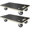 thumbnail image 1 of 2Pcs Rectangle Wood Platform Dolly, 550 lbs Load Capacity Heavy Duty Wood Furniture Dolly, Multifunctional Movers Carrier with 4 Wheels for Carrying Heavy Objects Such As Furniture, 1 of 9