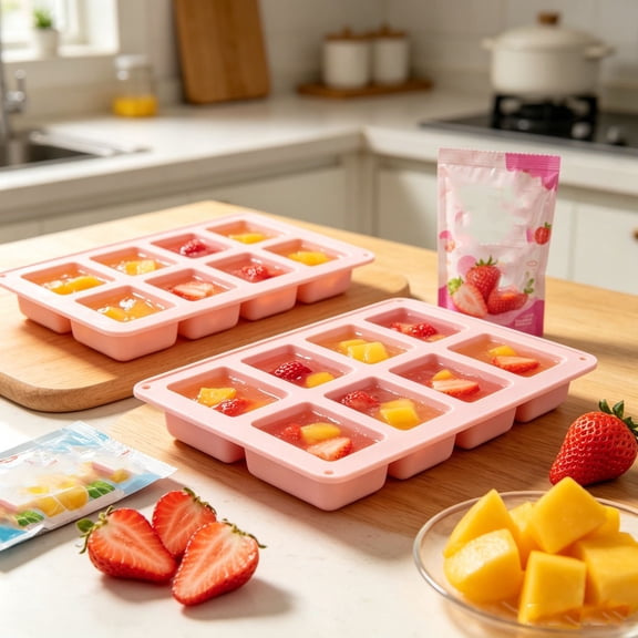 2Pcs Rectangular Silicone Molds, 8-Cavity Chocolate Bar & Soap Making Molds, Non-Stick for Homemade Candy Molds, Protein Bars & DIY Resin Crafts, Ideal for Baking Beginners & Craft Enthusiasts