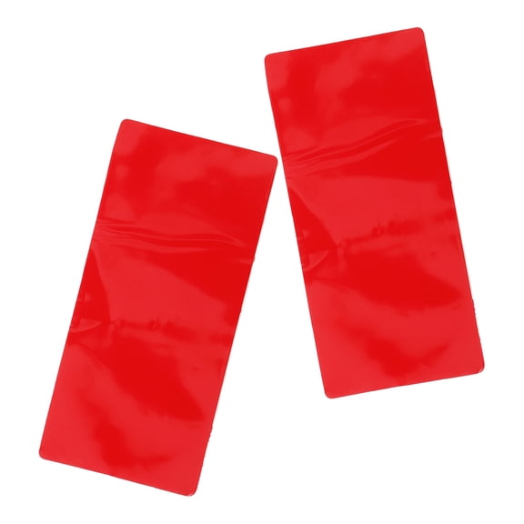 2Pcs Red Car Windscreen Adhesive Film with Builtin Sensor Waterproof Rainproof Durable Wiper Replacement Pad