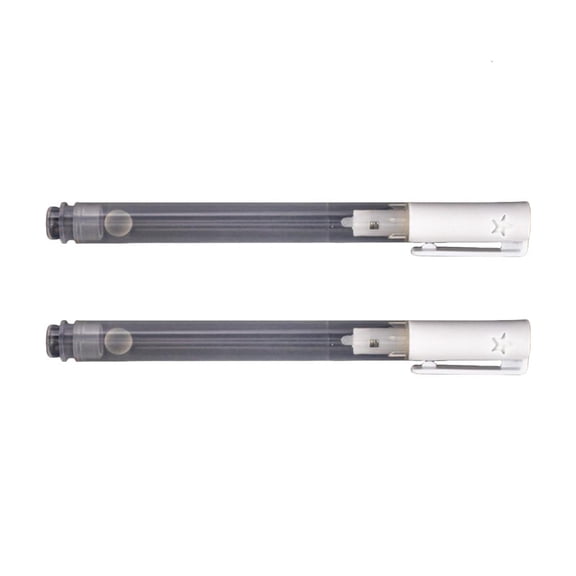 2Pcs Refillable Empty Paint Pen Clear Pen Rod Empty Marker Pen 3mm Fine Tip