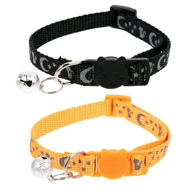 2Pcs Reflective Cat Collar Bell Cat Collar Cat Bell Neckwear Breakaway Cat Collars