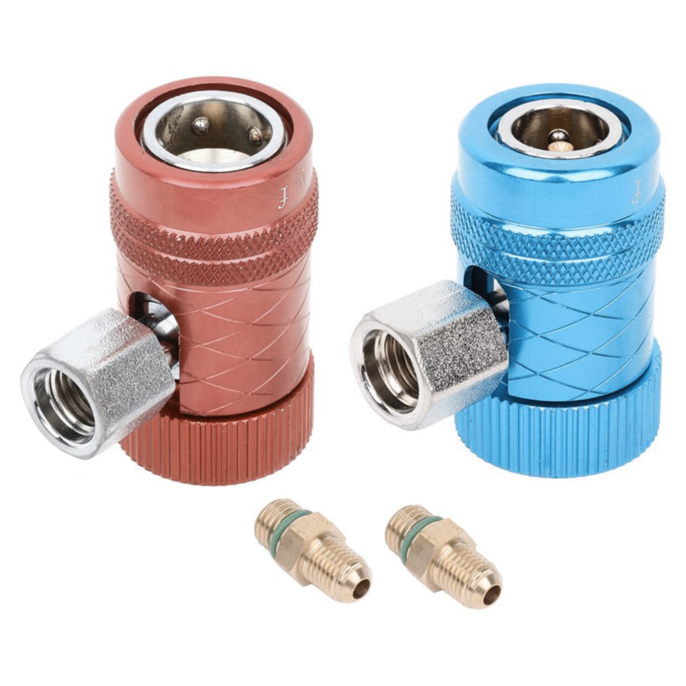 2Pcs Refrigerant Connector Air Conditioner Adapter For R1234yf