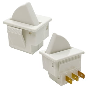 2Pcs Refrigerator Door Light Switch 3Pin Momentary Fridge Switch Compatible with GE, Whirlpool, LG, Kenmore, Maytag, Amana, Crosley, KitchenAid, Magic Chef Freezer Light Switches 1NC 1NO AC 250V 2.5A
