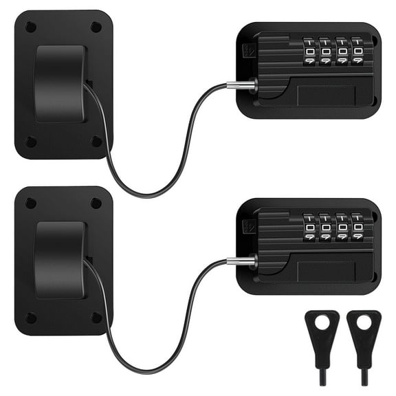 2Pcs Refrigerator Locks Child Proof Fridge Lock with Password Self Adhesive Cabinet Locks Drill-Free Refrigerator Door Lock Safety Freezer Lock for Refrigerator Cabinets Drawers Window