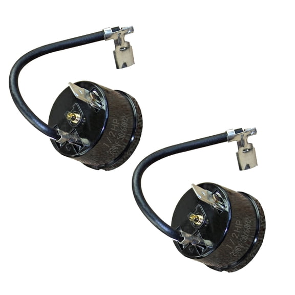 2Pcs Refrigerator Thermal Overload Protector Round Freezer Compressor Protector 1/2HP/1/3HP/1/4HP/1/5HP/1/6HP