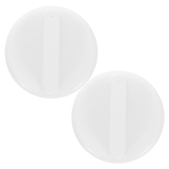 2Pcs Refrigerator Thermostat Temperature Adjustment Knobs in White Plastic for Home Use
