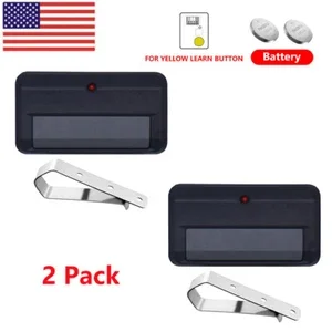 2Pcs Remote 891Lm Only For Yellow Learn Button Of Liftmaster Garage Door Opener