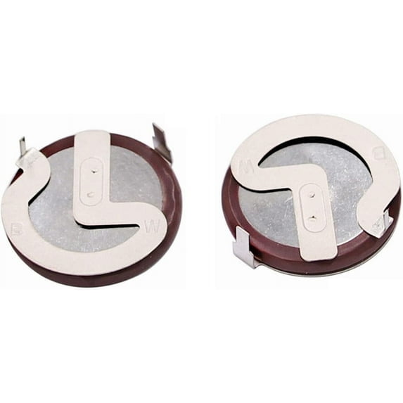 2Pcs Remote Key Fob Rechargeable Battery 3V 20mah Compatible for BMW E39 E46 E60 E90 E92 for VL2020 90 Degrees