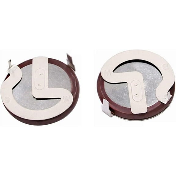 2Pcs Remote Key Fob Rechargeable Battery 3V 20mah Compatible for BMW E39 E46 E60 E90 E92 for VL2020 90 Degrees