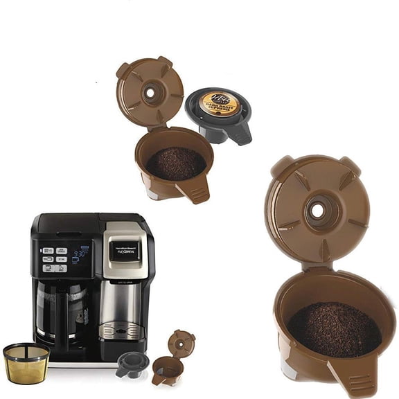 2Pcs Replacement Brew Basket for Hamilton Beach FlexBrew 49950C, Reusable Ground Coffee Filter, Compatible with Hamilton Beach Single Serve Coffee Makers, Durable Mesh Strainer
