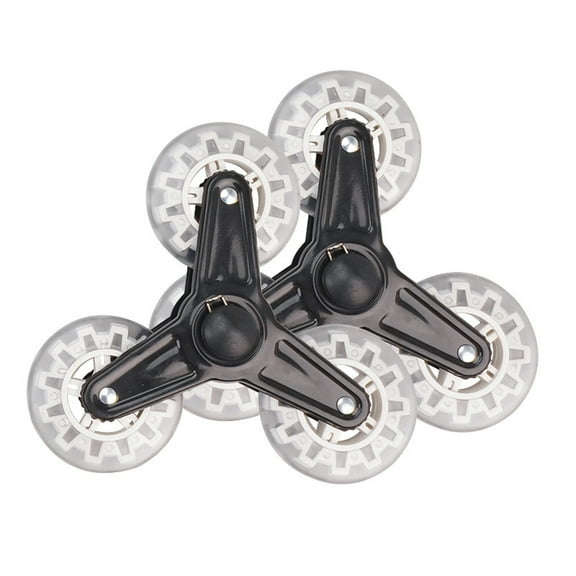 2Pcs Replacement Casters Stair Climbing Shopping Cart Triangles Wheel Sliding Roller Luggage Suitcase Roller