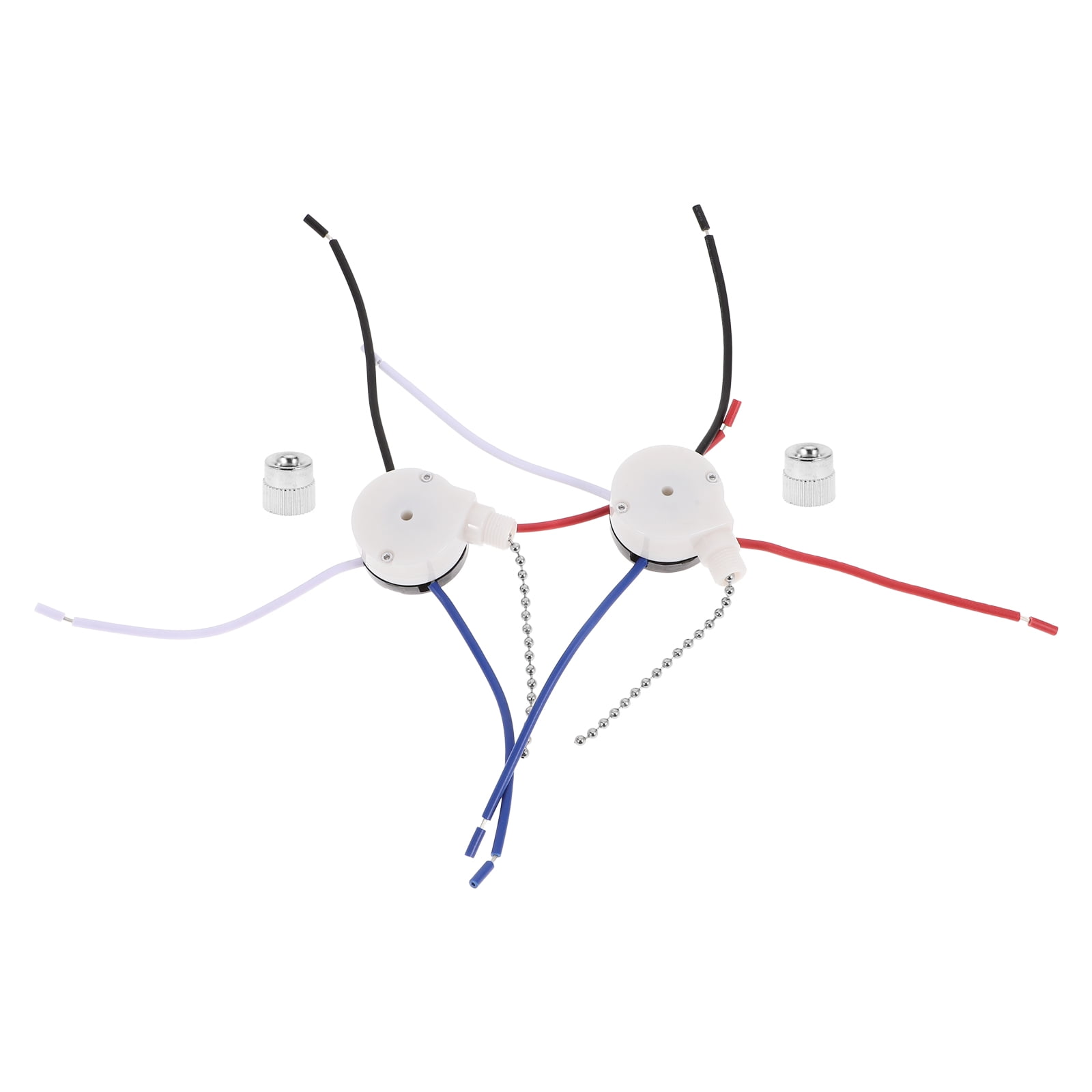 2Pcs Replacement Ceiling Fan Pull Chain Switch 3Speed 4Wire Switch