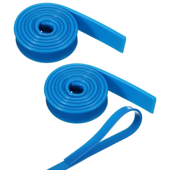 2Pcs Replacement Rubber Squeegee, 41 Inch Household Silicone Squeegee Blade Refill Durable and Easy to Install for Glass Cleaning, Windows, Shower Doors, Mirror & Car Glass, Blue