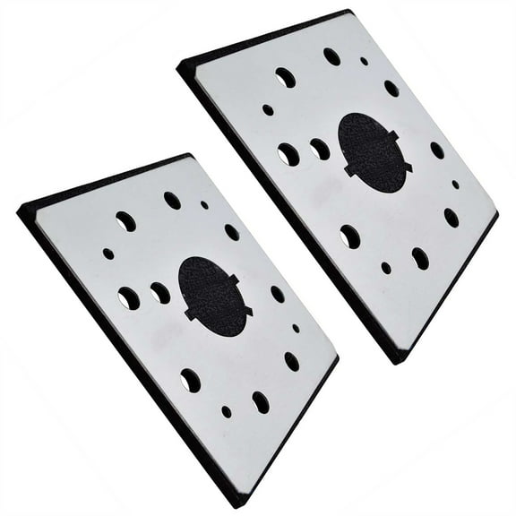 2Pcs Replacement Sander Pad for Dewalt Sander Aluminum+Foam, 10 Holes Dust Collection Easy Grit Switching