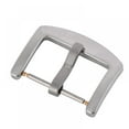 thumbnail image 1 of 2Pcs Replacement Steel Buckle for Watch Bands - Leather Watch Straps Clasp in 16mm- Silver, 1 of 5