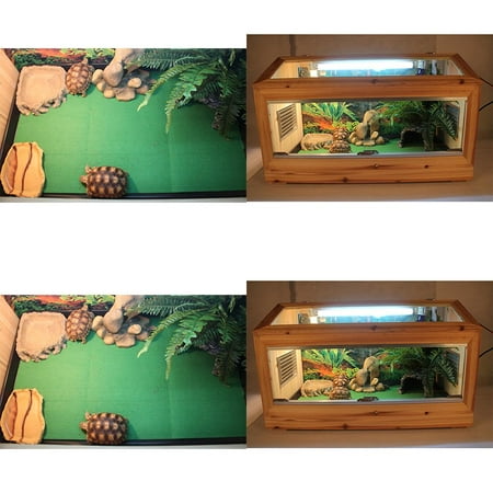 2Pcs Reptiles Carpet Terrarium Liner, Bearded Dragon Accessories Reptiles Cage