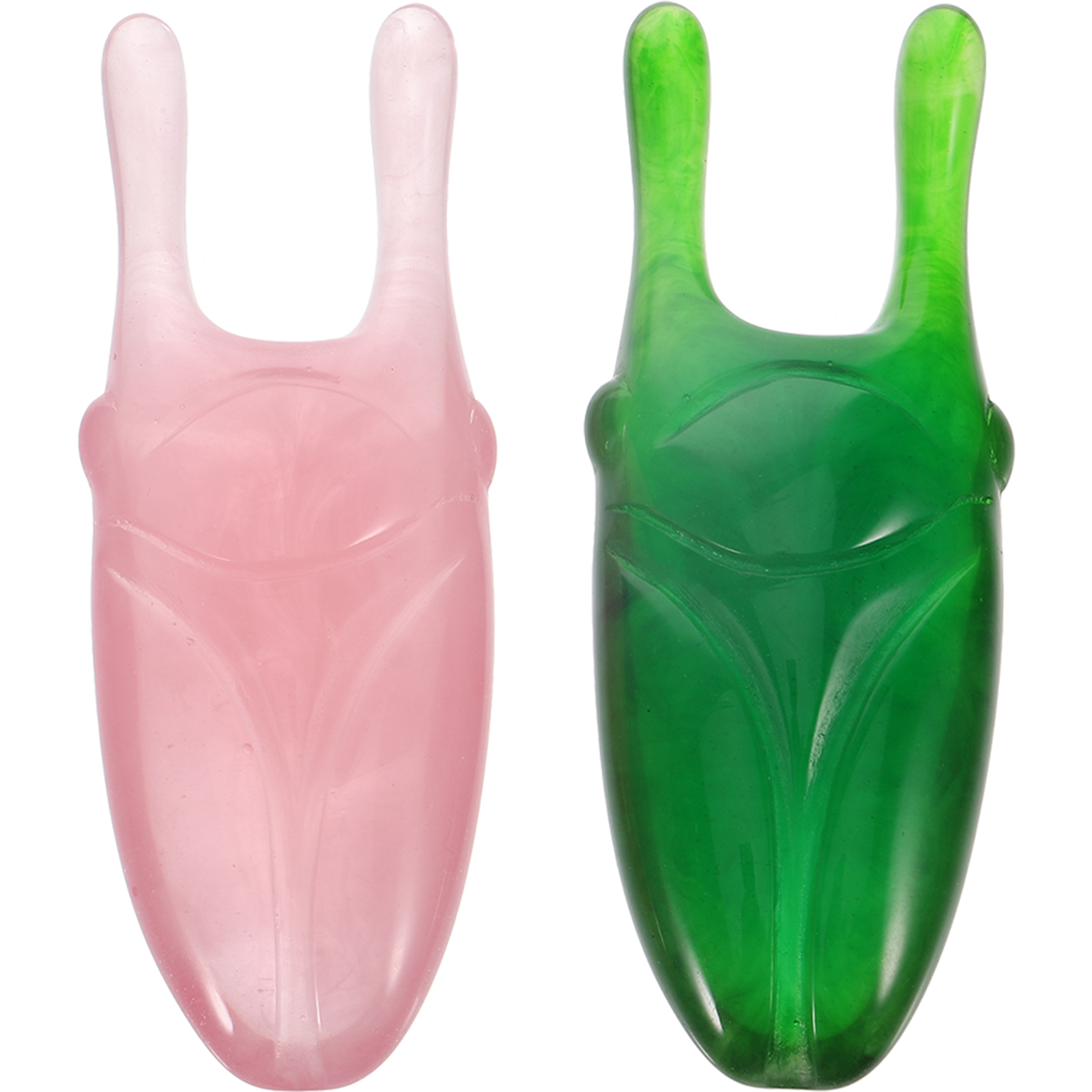 2Pcs Resin Body Scraper Portable Lymphatic Massager Guasha Tool Guasha