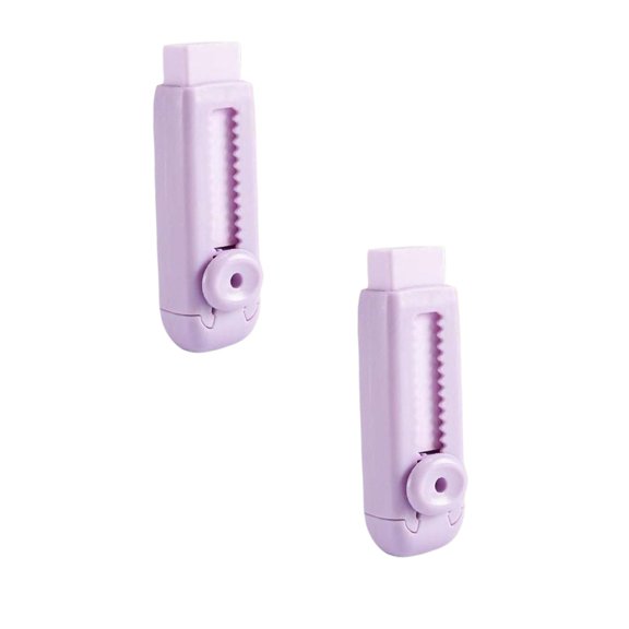 2Pcs Retractable Push Pull Eraser No Crumble No Design For Precision Erasing Perfect For Students Use Office&Craft&Stationery Happy 2026!