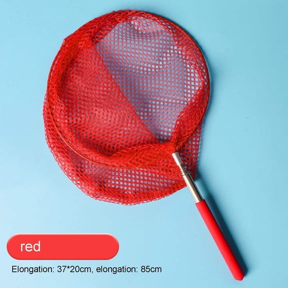 2Pcs Retractable Stainless Steel Mesh Pool Cleaning Net for Kids Outdoor Beach Toy Fishing Pond Bug Catching Tool 7 Colors