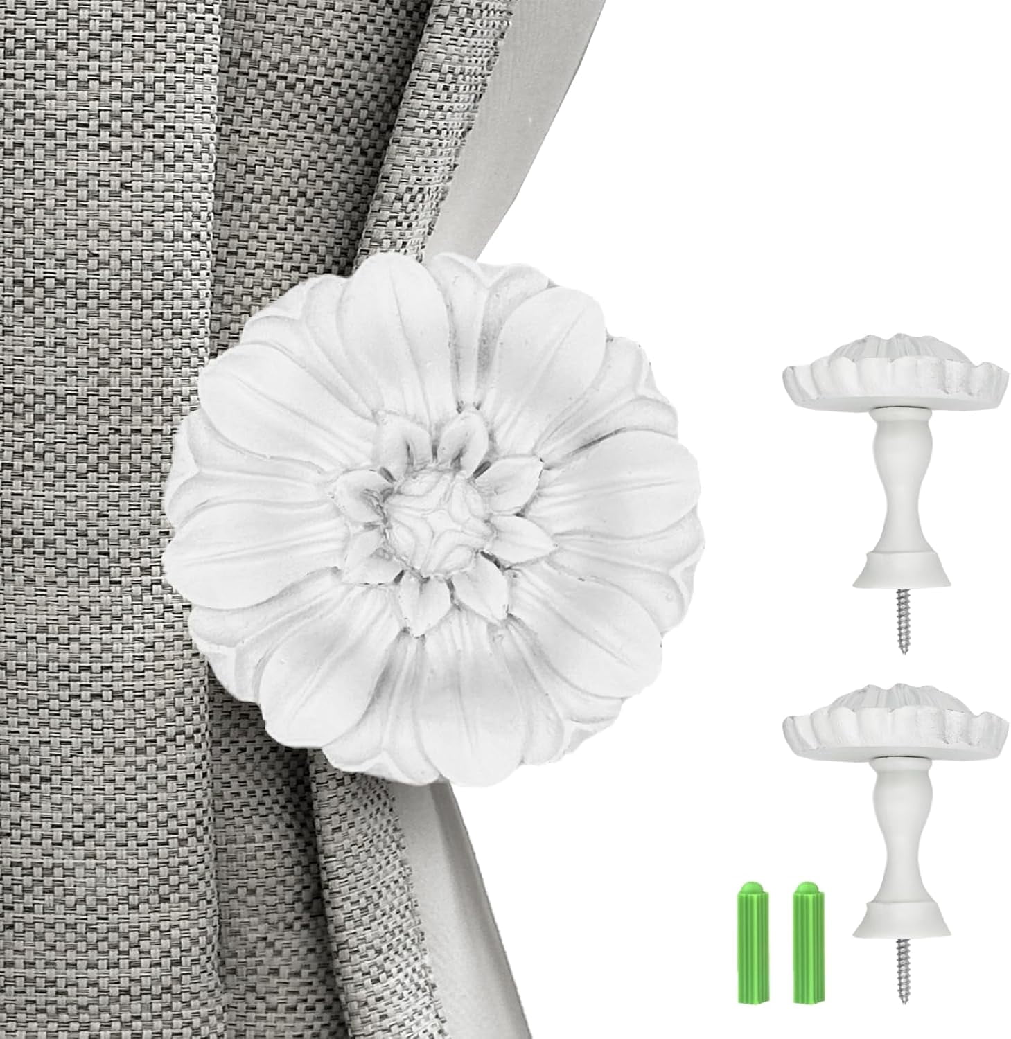 White Curtain Tie Backsnull