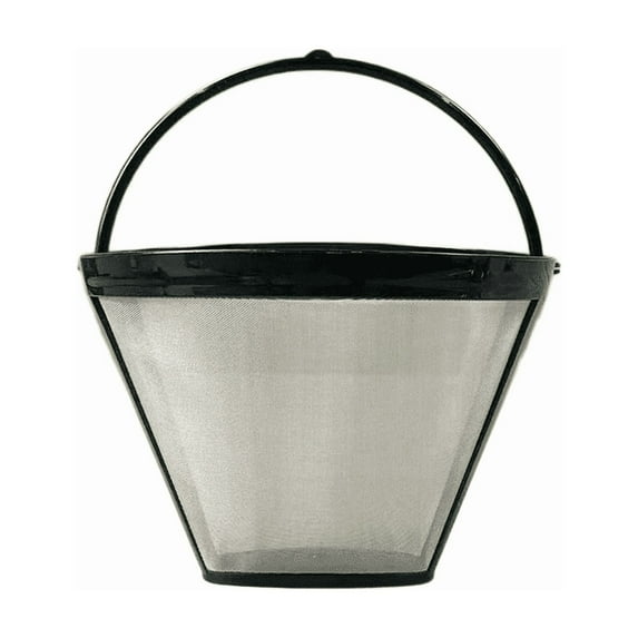 2Pcs Reusable Coffee Filter Basket, No.4 Cone Coffee Maker Filters, for Ninja and Cuisinart Coffee Maker Machines Brewers Filter Replacement