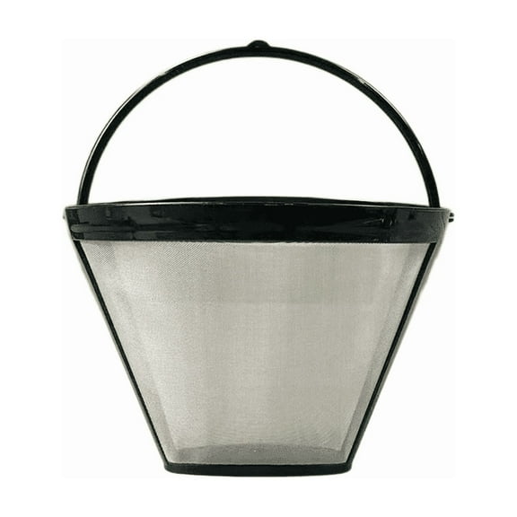 2Pcs Reusable Coffee Filter Basket, No.4 Cone Coffee Maker Filters, for Ninja and Cuisinart Coffee Maker Machines Brewers Filter Replacement