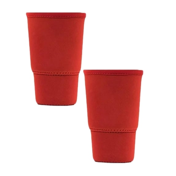 2Pcs Reusable Insulated Coffee Cup Sleeve, 401 500ml Reusable Insulated Iced Coffee Beverage Cup Holder Glass&Bottle 6.5x3.9"