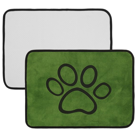 2Pcs Reusable Puppy Pad Absorbent Dog Training Pad Nonslip Washable Pee Mat Wee Wee Puppy Mat Paw Pattern Design for Home Apartment