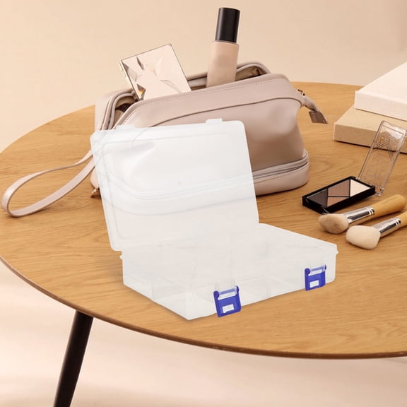 2Pcs Reusable Storage Box with Large Capacity Compartment Design for Office and Home